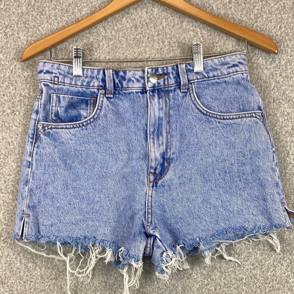 Zara cotton cut off shorts size 6 jorts basics western Y2K retro 2.5 inseam